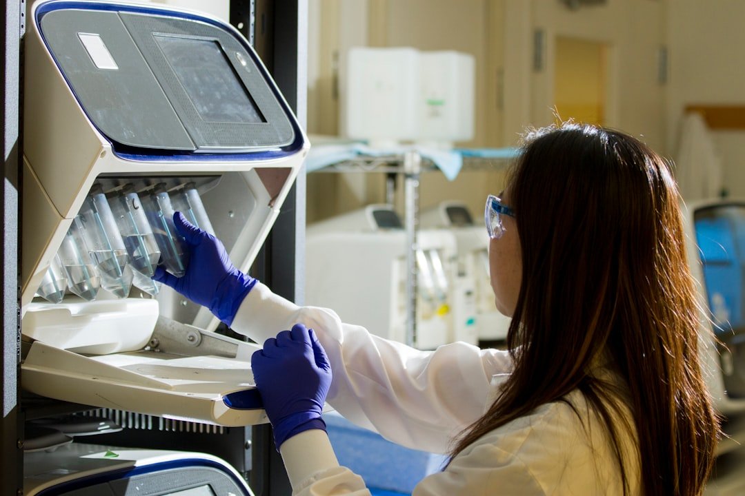 DNA Genotyping and Sequencing. Technician prepares for a viral whole-genome sequencing experiment at the Cancer Genomics Research Laboratory, part of the National Cancer Institutes Division of Cancer Epidemiology and Genetics (DCEG).